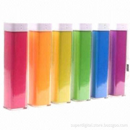 2,200mAh Lipstick External Power Packs for Phones